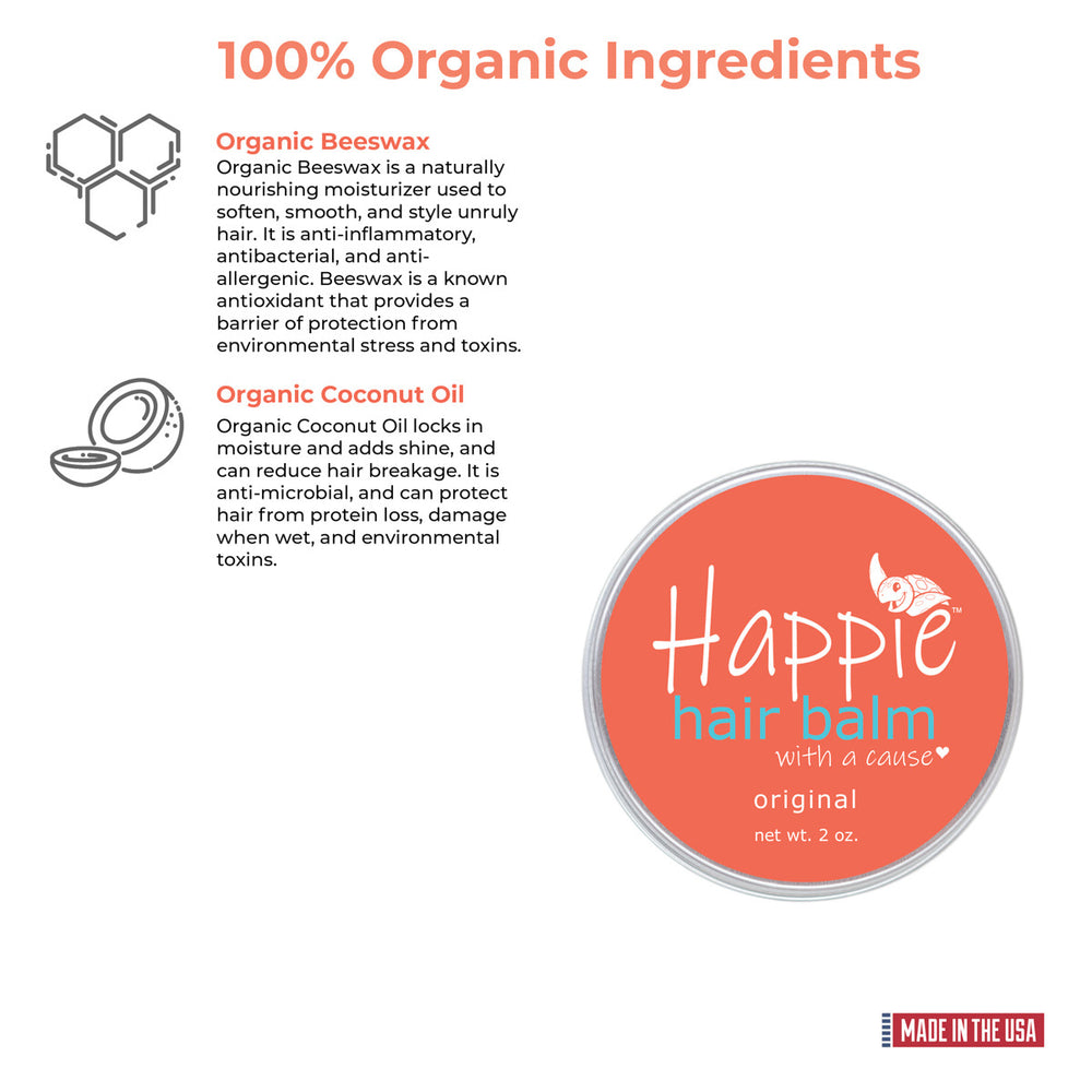 Organic Hair Pomade 3 Pack Bundle – Happie Balm